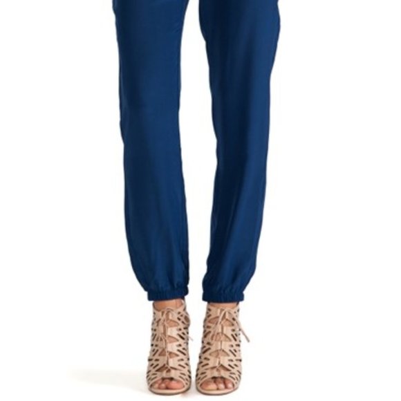 Amanda Upricard Silk Track Pants Size Small - Picture 2 of 7